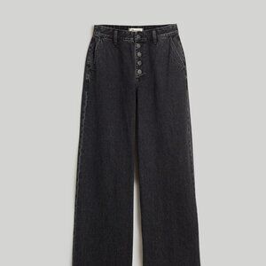 Madewell Curvy Superwide-Leg Jeans - Black